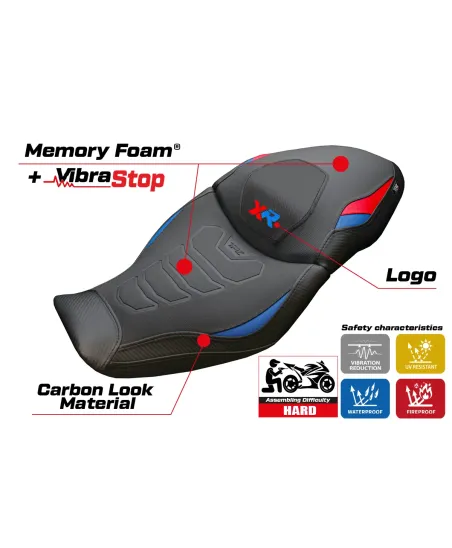 Sitzbezug kompatibel - BMW S 1000 XR 2020-2023 - mod Dresden Comfort System Plus