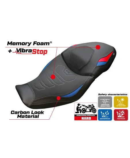 Seat cover compatible - BMW S 1000 XR 2020-2023 - mod Dresden Comfort System Plus