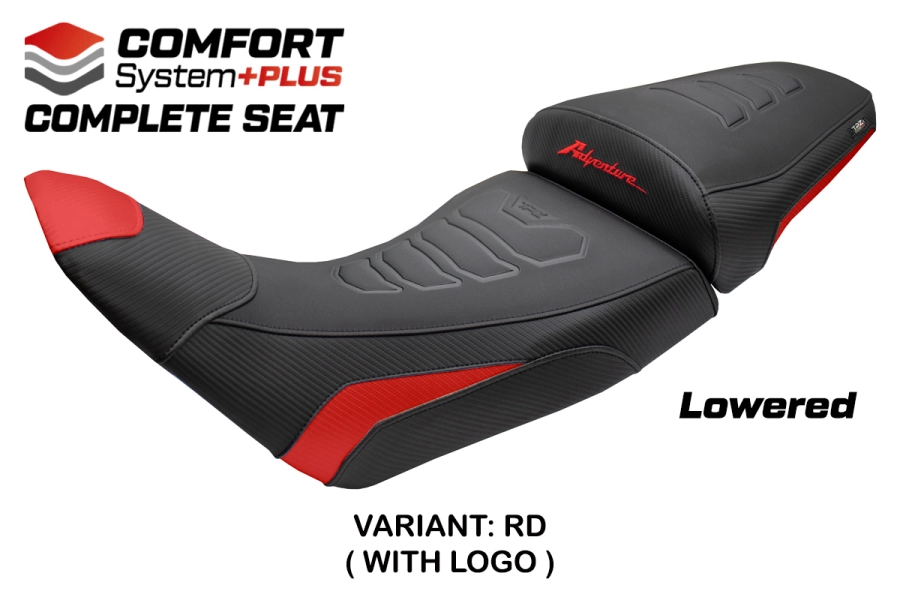 Komplette Sitzbank kompatibel - Honda Africa Twin 1100 2020-2026 - mod Asmara Comfort System Plus - Gesenkt