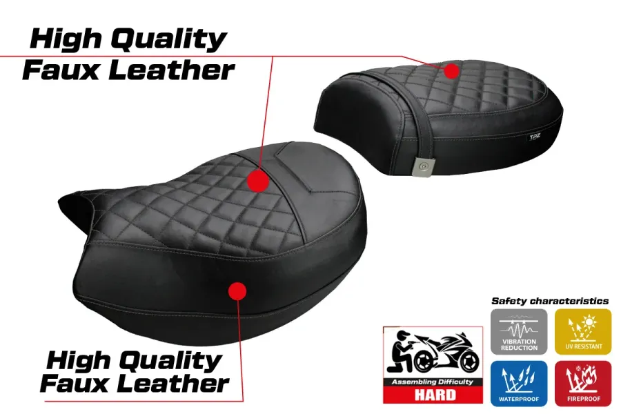 Funda de asiento compatible - BMW R 1200 C 1997-2006 - mod Marburg