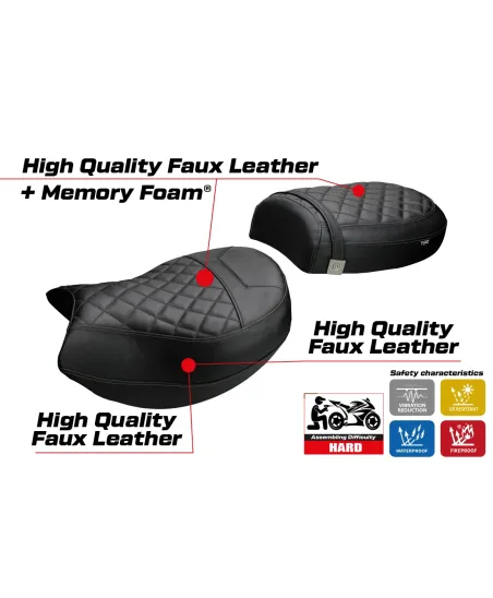 Funda de asiento compatible - BMW R 1200 C 1997-2006 - mod Marburg Comfort System