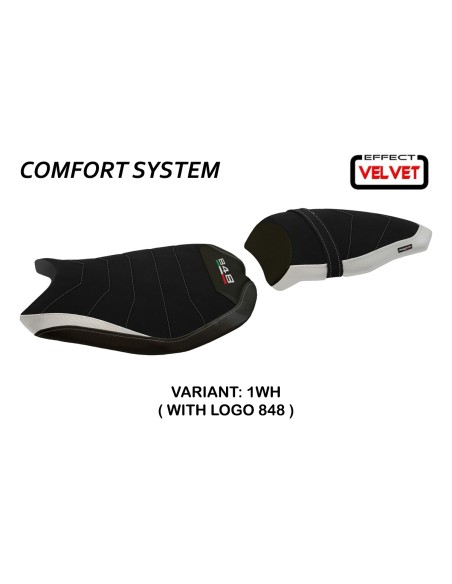 Sitzbezug kompatibel Ducati 848/1098/1198 (07-13) Modell Cervia Velvet comfort system