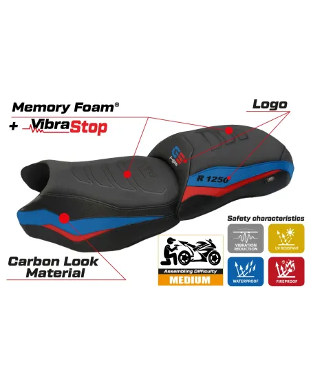 Sitzbezug kompatibel - BMW R 1250 GS 2019-2023 - mod Cappio Comfort System Plus