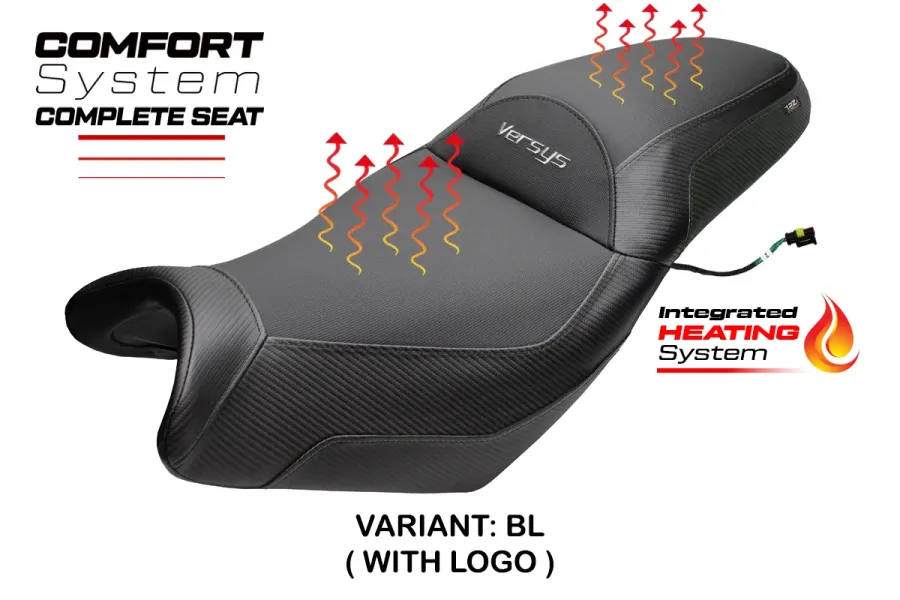 Asiento completo compatible - Kawasaki Versys 650 2007-2026 - mod Gojo Complete Heating Comfort Seat