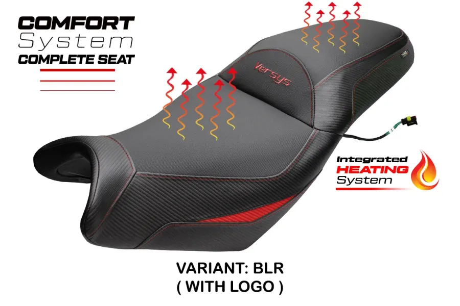 Sella completa compatibile - Kawasaki Versys 650 2007-2026 - mod Gojo Complete Heating Comfort Seat