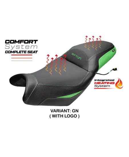 Komplette Sitzbank kompatibel - Kawasaki Versys 650 2007-2026 - mod Gojo Complete Heating Comfort Seat