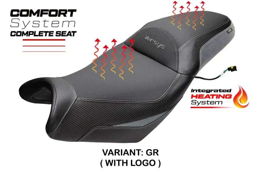 Sella completa compatibile - Kawasaki Versys 650 2007-2026 - mod Gojo Complete Heating Comfort Seat