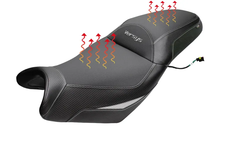 Asiento completo compatible - Kawasaki Versys 650 2007-2026 - mod Gojo Complete Heating Comfort Seat