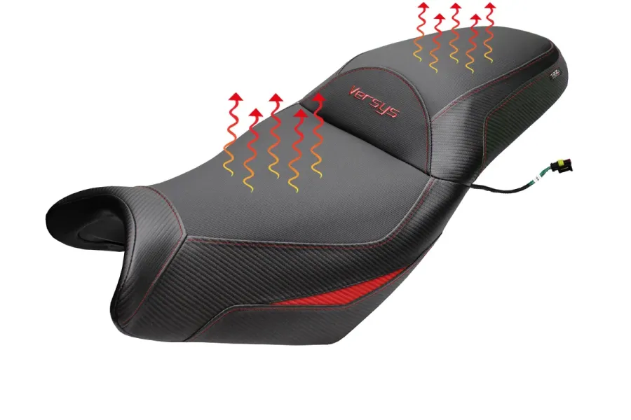 Asiento completo compatible - Kawasaki Versys 650 2007-2026 - mod Gojo Complete Heating Comfort Seat