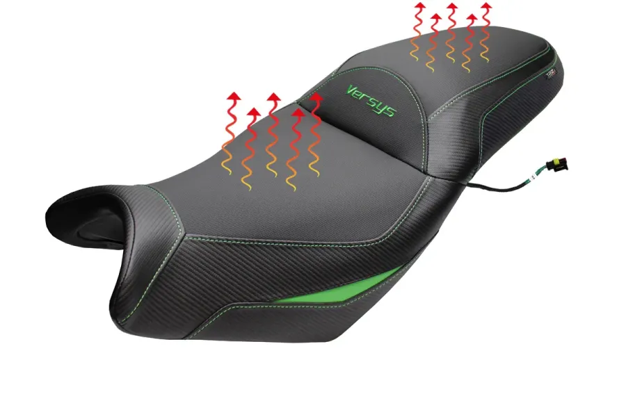 Asiento completo compatible - Kawasaki Versys 650 2007-2026 - mod Gojo Complete Heating Comfort Seat