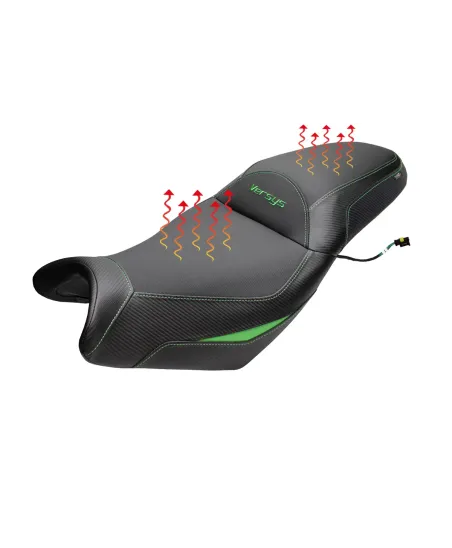 Komplette Sitzbank kompatibel - Kawasaki Versys 650 2007-2026 - mod Gojo Complete Heating Comfort Seat