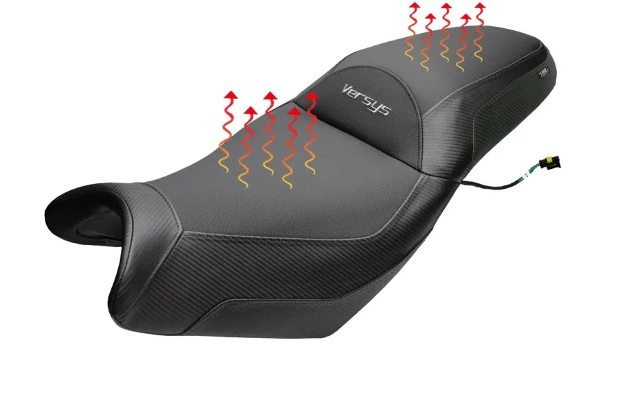 Asiento completo compatible - Kawasaki Versys 650 2007-2026 - mod Gojo Complete Heating Comfort Seat