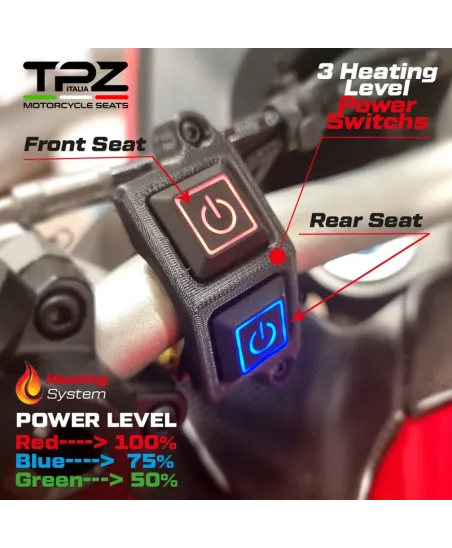 Sella completa compatibile - Kawasaki Versys 650 2007-2026 - mod Gojo Complete Heating Comfort Seat
