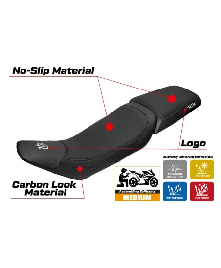 Sitzbezug kompatibel - Husqvarna Vitpillen 701 2018-2020 - mod Nacka