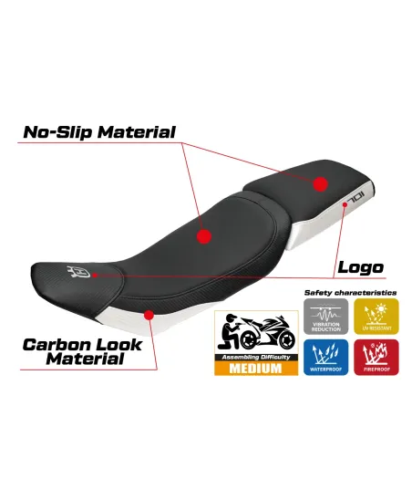 Seat cover compatible - Husqvarna Vitpillen 701 2018-2020 - mod Nacka