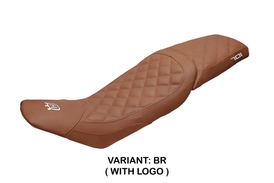 Funda de asiento compatible - Husqvarna Vitpillen 701 2018-2020 - mod Nacka Vintage