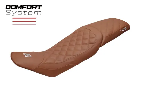 Seat cover compatible - Husqvarna Vitpillen 701 2018-2020 - mod Nacka Vintage Comfort System