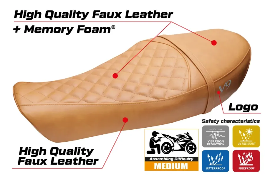 Sitzbezug kompatibel - Moto Guzzi V9 Roamer 2016-2024 - mod Aversa Comfort System