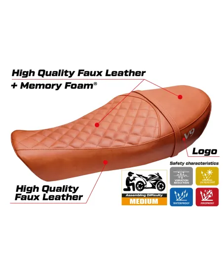Funda de asiento compatible - Moto Guzzi V9 Roamer 2016-2024 - mod Aversa Comfort System