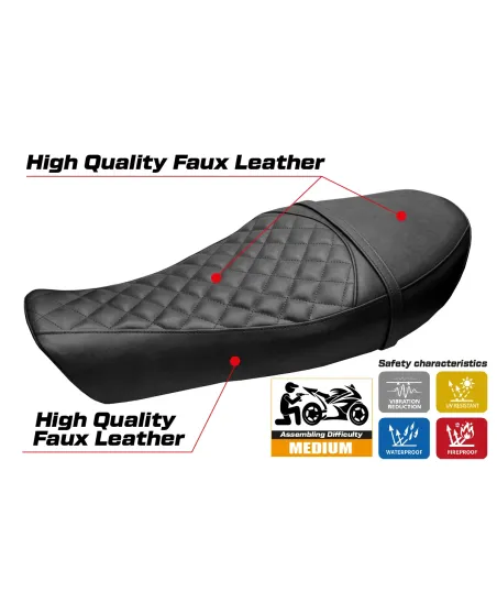Funda de asiento compatible - Moto Guzzi V9 Roamer 2016-2024 - mod Aversa