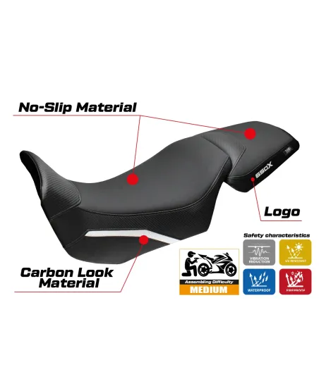Seat cover compatible - QJ Motor SVT 650 X 2024-2026 - mod Xintai
