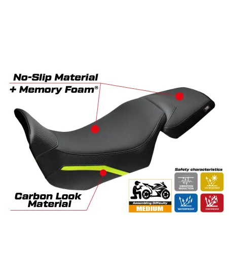 Funda de asiento compatible - QJ Motor SVT 650 X 2024-2026 - mod Xintai Comfort System