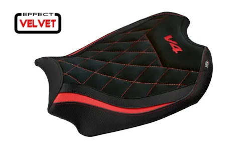 Funda de asiento compatible - Ducati Panigale V4 2018 - 2024 - mod Harbin Velvet