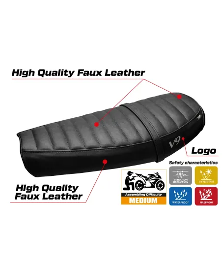 Seat cover compatible - Moto Guzzi V9 Bobber 2016-2018 - mod Acerra