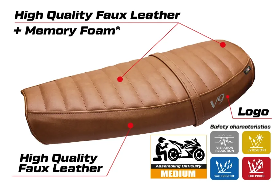 Sitzbezug kompatibel - Moto Guzzi V9 Bobber 2016-2018 - mod Acerra Comfort System