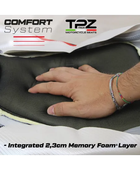 Rivestimento sella compatibile - Moto Guzzi V9 Bobber 2016-2018 - mod Acerra Comfort System