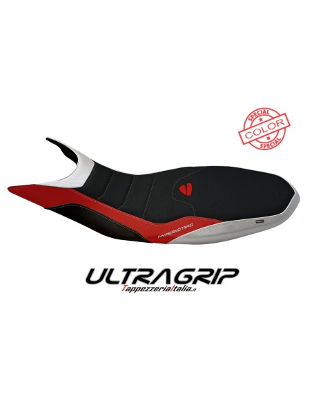 Housse de selle compatible Ducati Hypermotard 821/939 (13-18) modèle Megara special color ultragrip