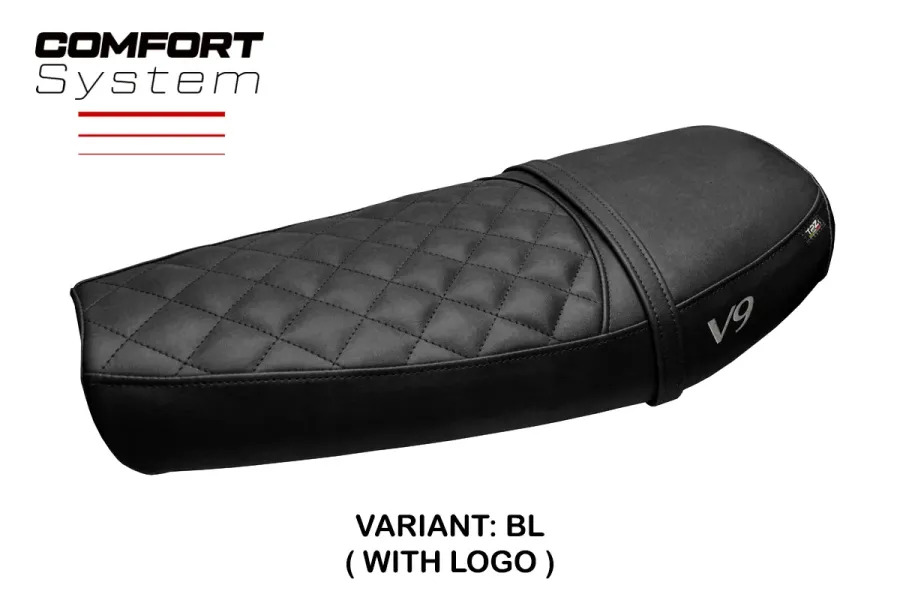 Seat cover compatible - Moto Guzzi V9 Bobber 2016-2018 - mod Scampia Comfort System