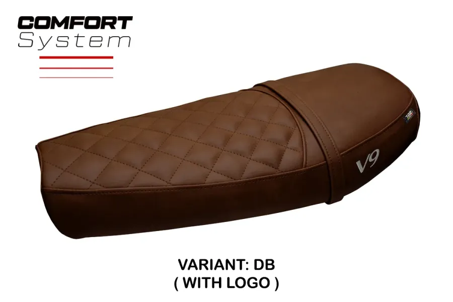 Funda de asiento compatible - Moto Guzzi V9 Bobber 2016-2018 - mod Scampia Comfort System