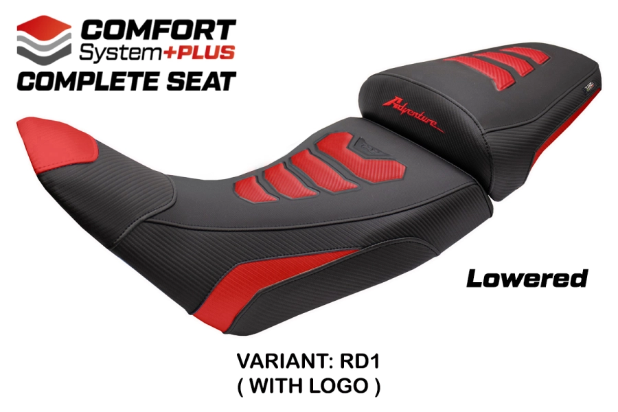 Komplette Sitzbank kompatibel - Honda Africa Twin 1100 2020-2026 - mod Asmara Comfort System Plus - Gesenkt