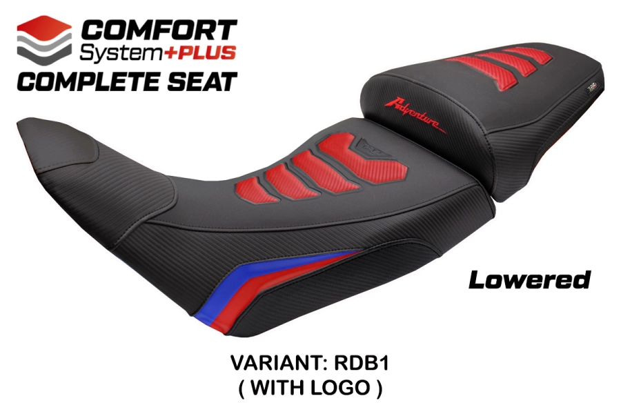 Komplette Sitzbank kompatibel - Honda Africa Twin 1100 2020-2026 - mod Asmara Comfort System Plus - Gesenkt