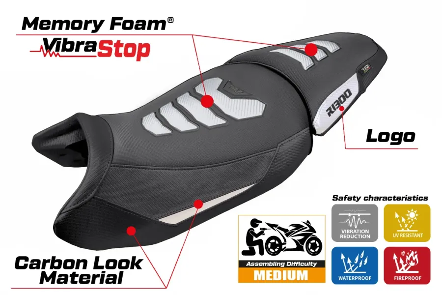Seat cover compatible - BMW R 1300 GS 2023-2026 - mod Koln Comfort System Plus
