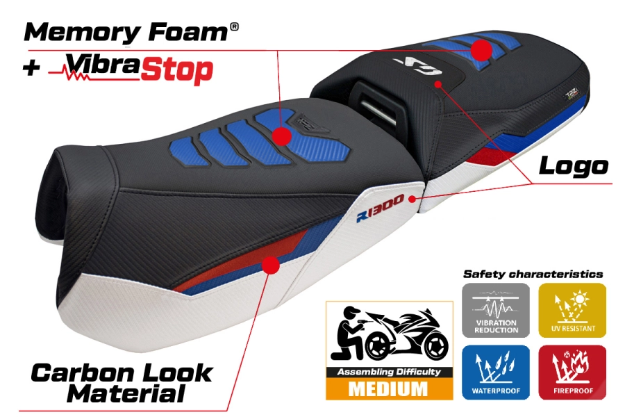 Sitzbezug kompatibel - BMW R 1300 GS ADVENTURE 2024-2026 - mod Haisyn Comfort System Plus