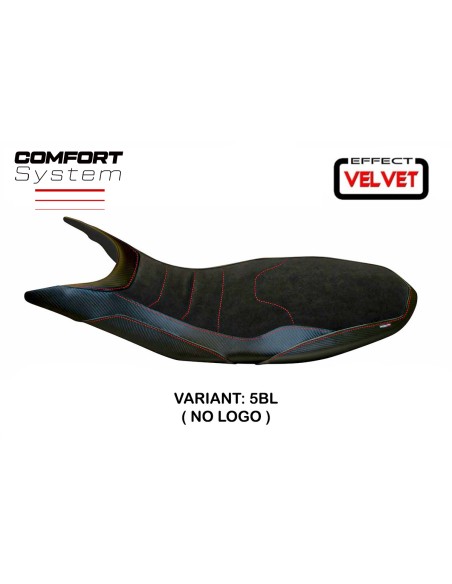 Seat cover compatible Ducati Hypermotard 821 / 939 (13-18) Varna 1 Velvet comfort system model