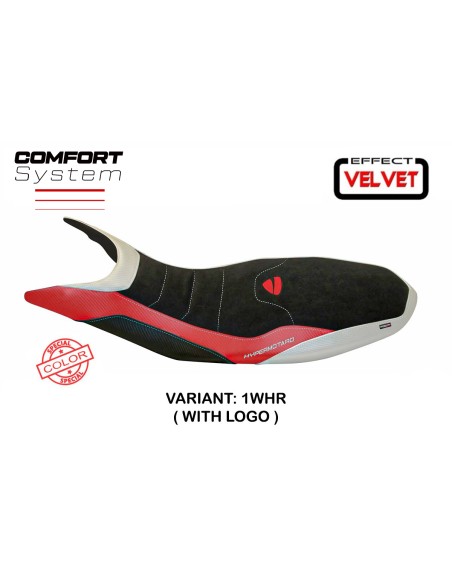 Rivestimento sella compatibile Ducati Hypermotard 821 / 939 (13-18) modello Varna special color velvet comfort system