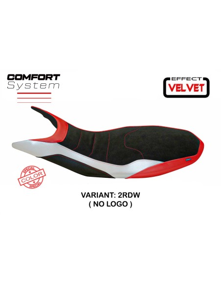 Housse de selle compatible Ducati Hypermotard 821/939 (13-18) modèle Varna special color velvet comfort system