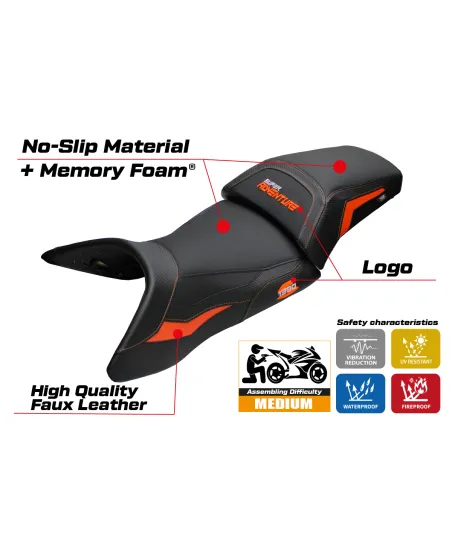 Housse de selle compatible - KTM 1390 Super Adventure S 2025 - mod Enns Comfort System