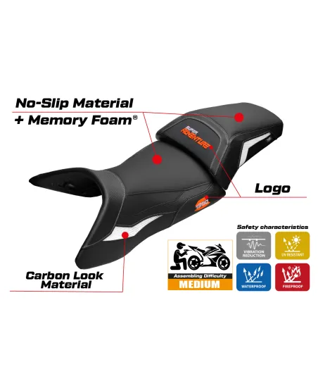 Seat cover compatible - KTM 1390 Super Adventure S 2025-2026 - mod Enns Comfort System