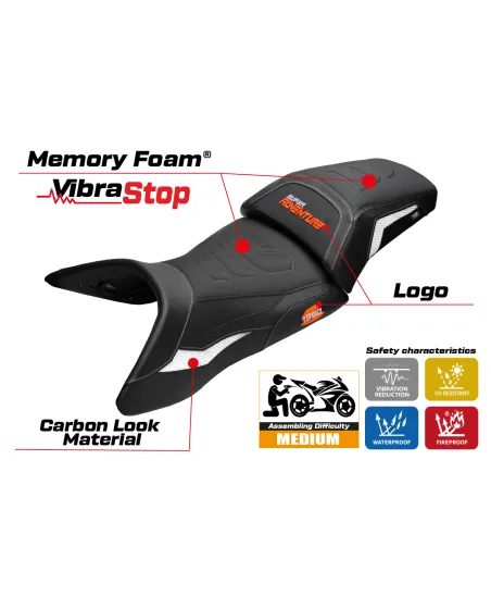 Sitzbezug kompatibel - KTM 1390 Super Adventure S 2025-2026 - mod Enns Comfort System Plus