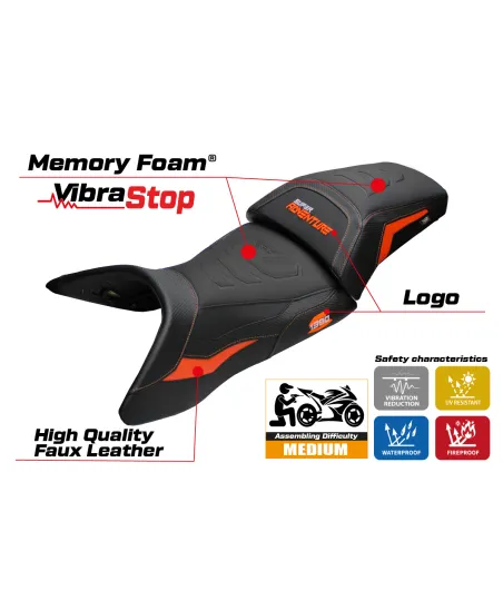 Rivestimento sella compatibile - KTM 1390 Super Adventure S 2025-2026 - mod Enns Comfort System Plus