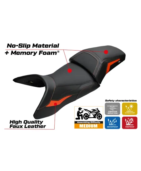 Sitzbezug kompatibel - KTM 1290 Super Adventure S 2021 - 2024 - mod Lumiar Comfort System