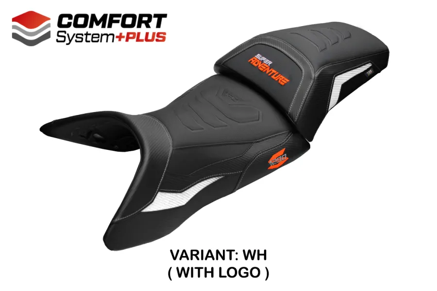 Housse de selle compatible - KTM 1290 Super Adventure S 2021-2025 - mod Lumiar Comfort System Plus
