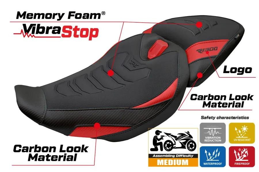 Sitzbezug kompatibel - BMW R 1300 R 2025-2026 - mod Remy Comfort System Plus