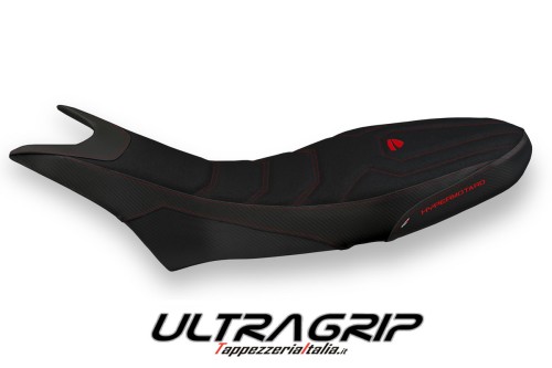 Funda de asiento compatible con Ducati Hypermotard 950 (19-22) modelo Luna 1 ultragrip