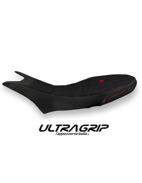 Funda de asiento compatible con Ducati Hypermotard 950 (19-22) modelo Luna 1 ultragrip