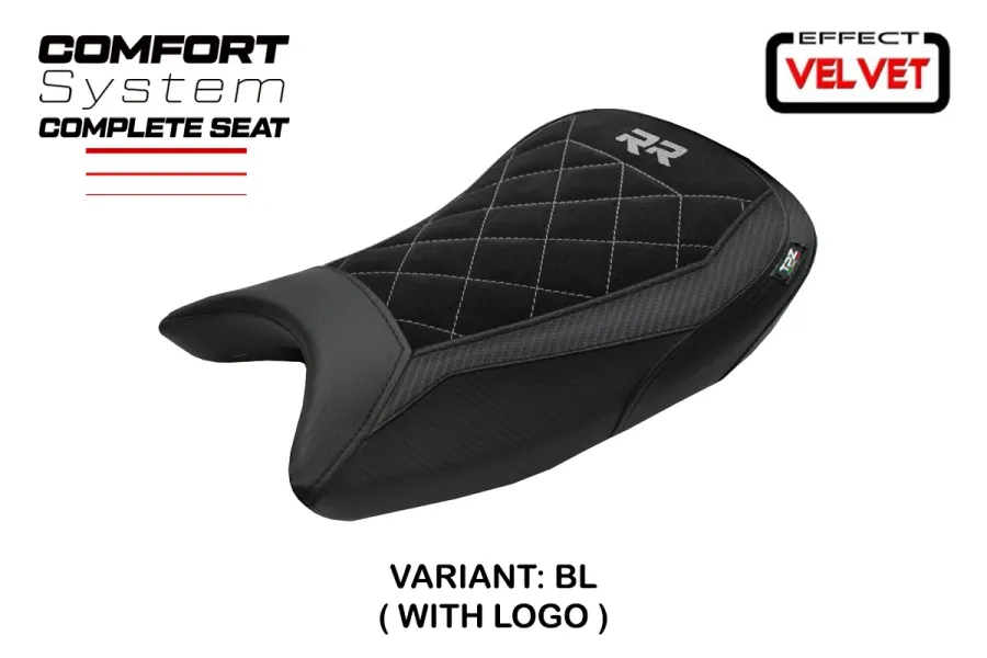 Komplette Sitzbank kompatibel - BMW S 1000 RR 2019-2026 - mod Varel Velvet Comfort System
